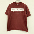 ONEITA　オニータ　半袖プリントTシャツ　シングルステッチ　ヴィンテージ 　ボルドー　Lサイズ　古着