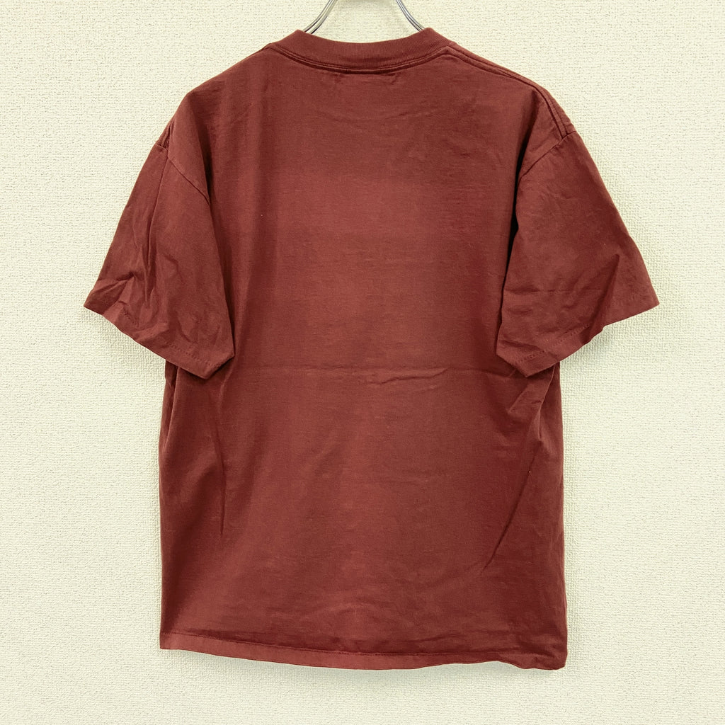 ONEITA　オニータ　半袖プリントTシャツ　シングルステッチ　ヴィンテージ 　ボルドー　Lサイズ　古着