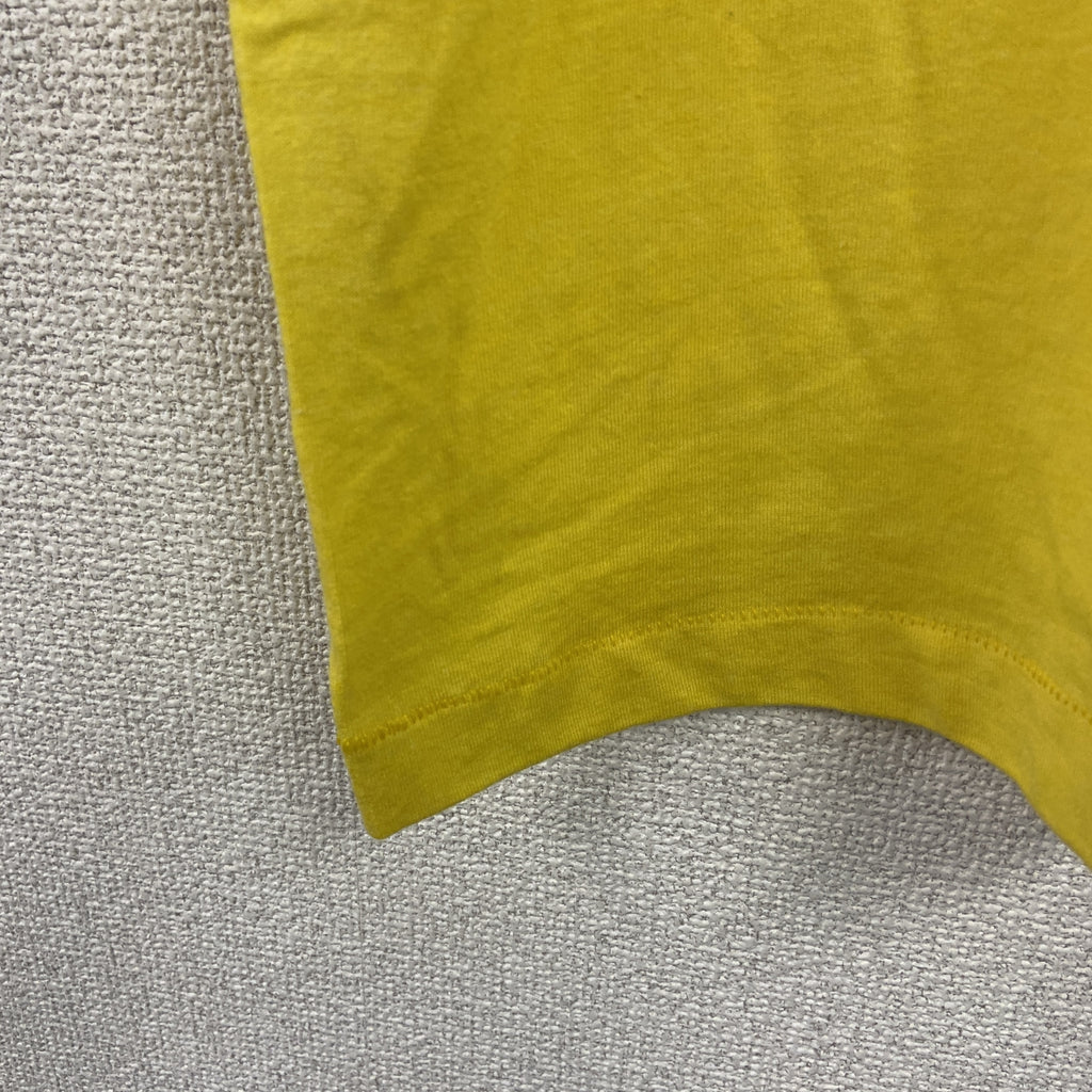 SCREEN STARS　スクリーンスターズ　半袖プリントTシャツ　シングルステッチ　ヴィンテージ　黄色　イエロー　Mサイズ　古着