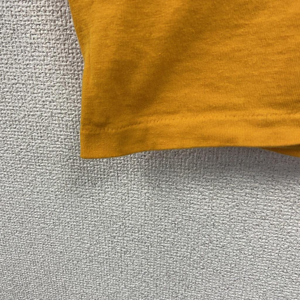 HRLA Los Angeles　半袖プリントTシャツ　シングルステッチ　ヴィンテージ　黄色　イエロー　Ｌサイズ カットソー メンズ コットン 古着