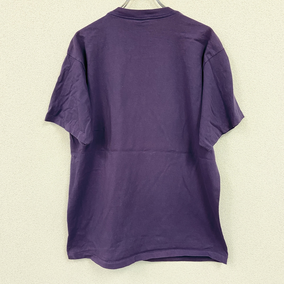 TULTEX　タルテックス　半袖プリントTシャツ　シングルステッチ　ヴィンテージ　紫　パープル　XLサイズ カットソー メンズ コットン 古着