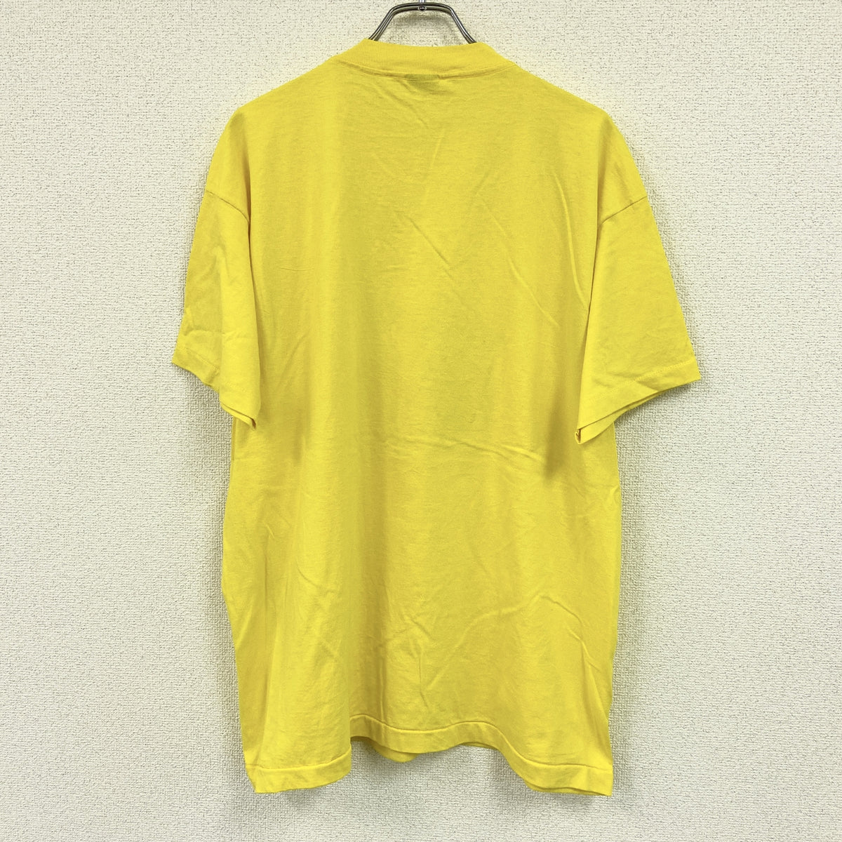 FRUIT OF THE LOOM　フルーツオブザルーム　半袖プリントTシャツ　シングルステッチ　ヴィンテージ　黄色　イエロー　XXLサイズ　古着