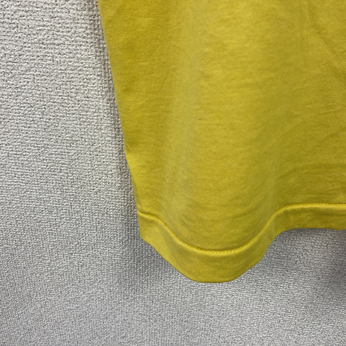 FRUIT OF THE LOOM　フルーツオブザルーム　半袖プリントTシャツ　シングルステッチ　ヴィンテージ　黄色　イエロー　XXLサイズ　古着