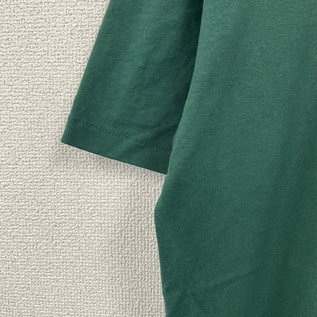 Hanes　ヘインズ　半袖プリントTシャツ　シングルステッチ　ヴィンテージ　緑　グリーン　Lサイズ　古着