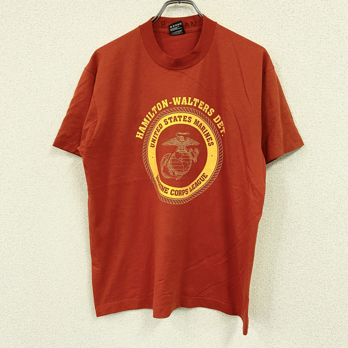 FRUIT OF THE LOOM　フルーツオブザルーム　半袖プリントTシャツ　シングルステッチ　ヴィンテージ　赤　レッド　Lサイズ　古着