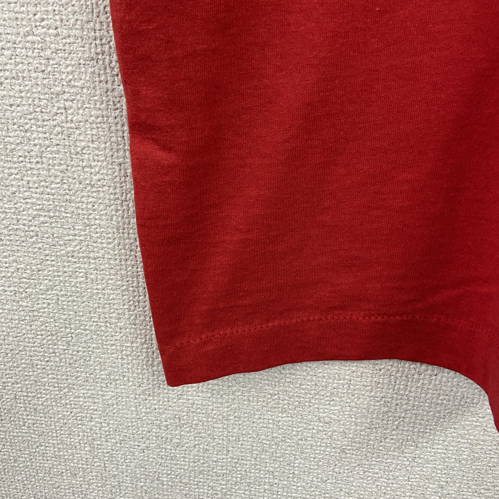 FRUIT OF THE LOOM　フルーツオブザルーム　半袖プリントTシャツ　シングルステッチ　ヴィンテージ　赤　レッド　Lサイズ　古着