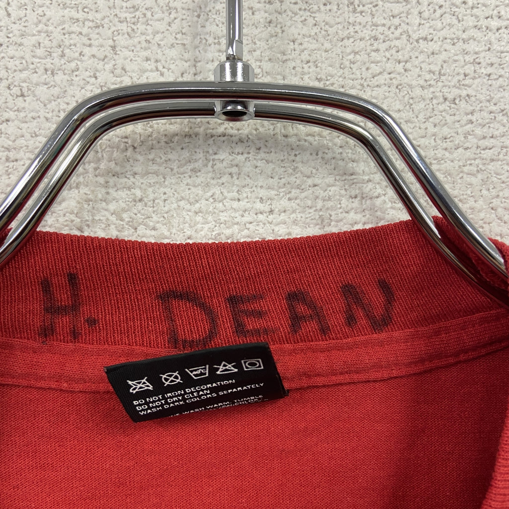 FRUIT OF THE LOOM　フルーツオブザルーム　半袖プリントTシャツ　シングルステッチ　ヴィンテージ　赤　レッド　Lサイズ　古着