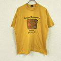 FRUIT OF THE LOOM　フルーツオブザルーム　半袖プリントTシャツ　シングルステッチ　ヴィンテージ　黄色　イエロー　XLサイズ　古着