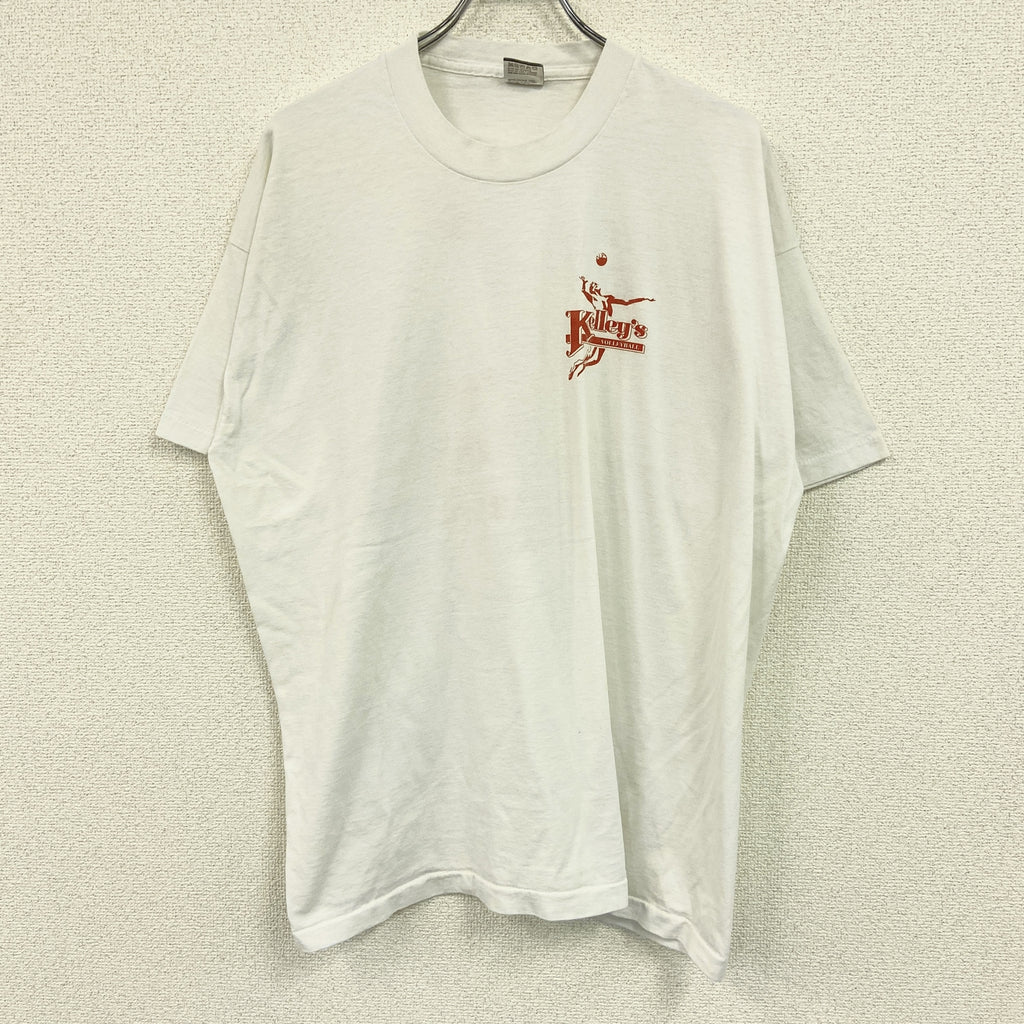 FRUIT OF THE LOOM　フルーツオブザルーム　半袖プリントTシャツ　シングルステッチ　ヴィンテージ　白　ホワイト　XXLサイズ　古着