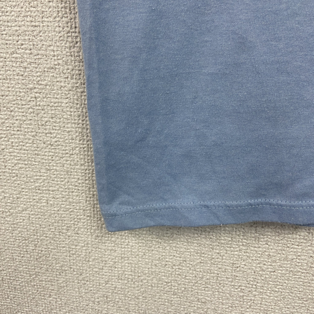 JERZEES　ジャージーズ　半袖プリントTシャツ　シングルステッチ　ヴィンテージ　青　ライトブルー　Mサイズ　古着