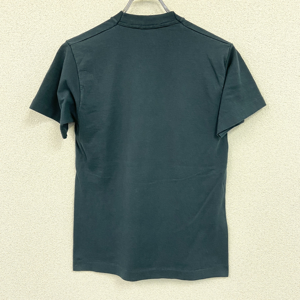 FRUIT OF THE LOOM　フルーツオブザルーム　半袖プリントTシャツ　シングルステッチ　ヴィンテージ　紺　ネイビー　Sサイズ　古着