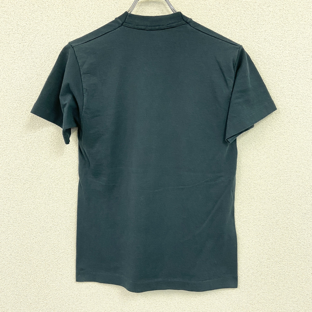 FRUIT OF THE LOOM　フルーツオブザルーム　半袖プリントTシャツ　シングルステッチ　ヴィンテージ　紺　ネイビー　Sサイズ　古着