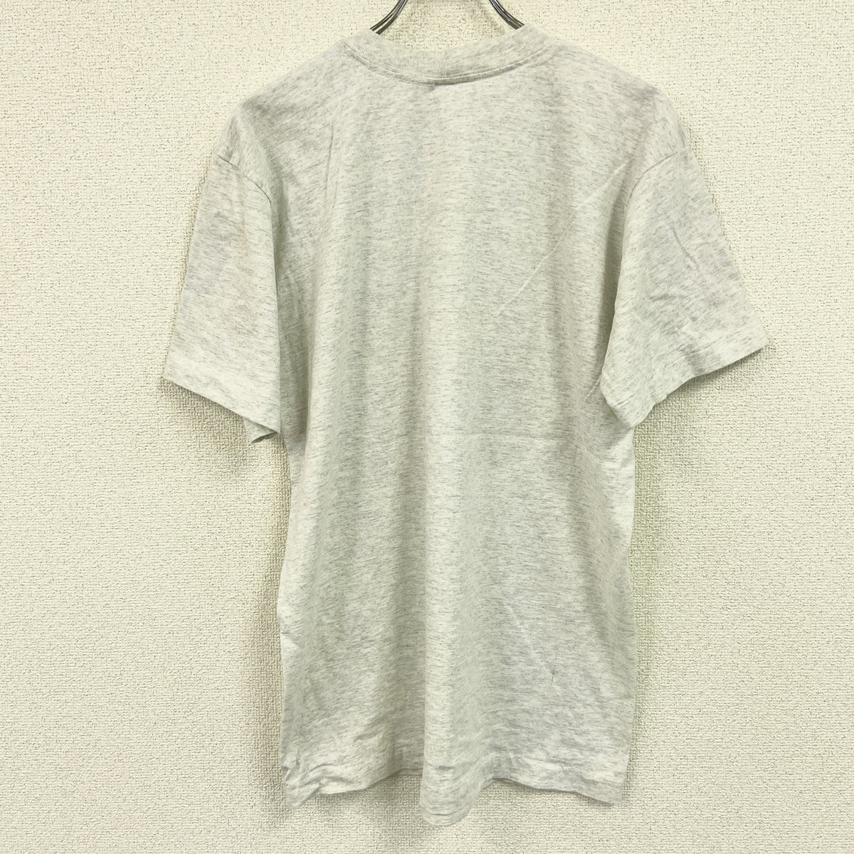 the fun ships　半袖プリントTシャツ　シングルステッチ　ヴィンテージ　霜降りグレー　Lサイズ カットソー メンズ コットン 古着