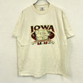 DELTA　デルタ　半袖プリントTシャツ　シングルステッチ　ヴィンテージ 　クリーム色　XLサイズ　古着