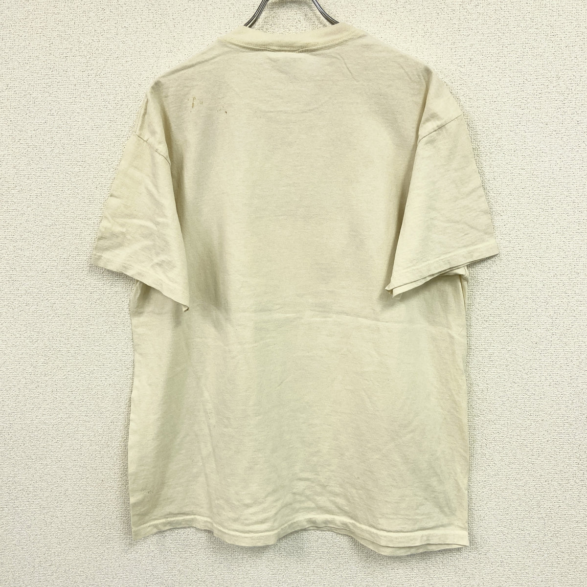DELTA　デルタ　半袖プリントTシャツ　シングルステッチ　ヴィンテージ 　クリーム色　XLサイズ　古着