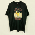 FRUIT OF THE LOOM　フルーツオブザルーム　半袖プリントTシャツ　シングルステッチ　ヴィンテージ　黒　ブラック　XLサイズ　古着