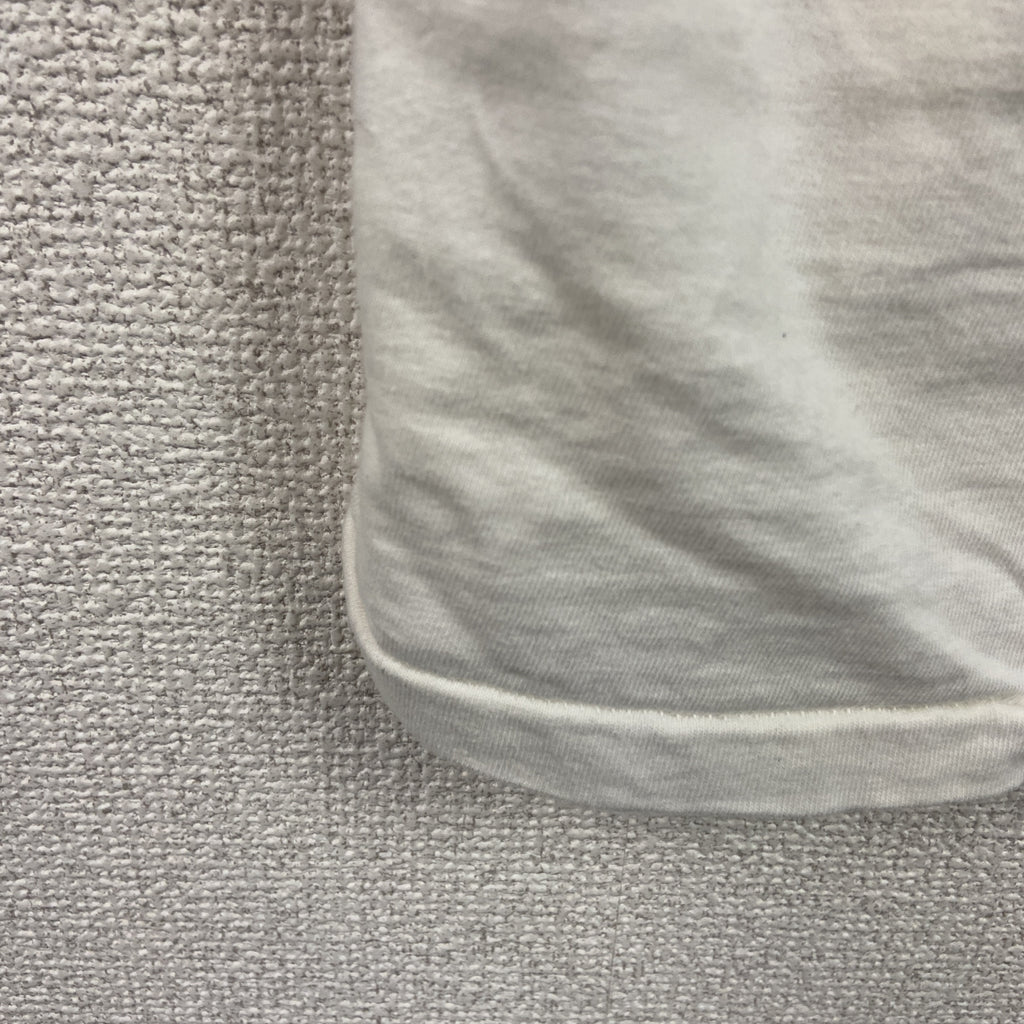 Hanes　ヘインズ　半袖プリントTシャツ　シングルステッチ　ヴィンテージ　白　ホワイト　Lサイズ カットソー メンズ コットン 古着