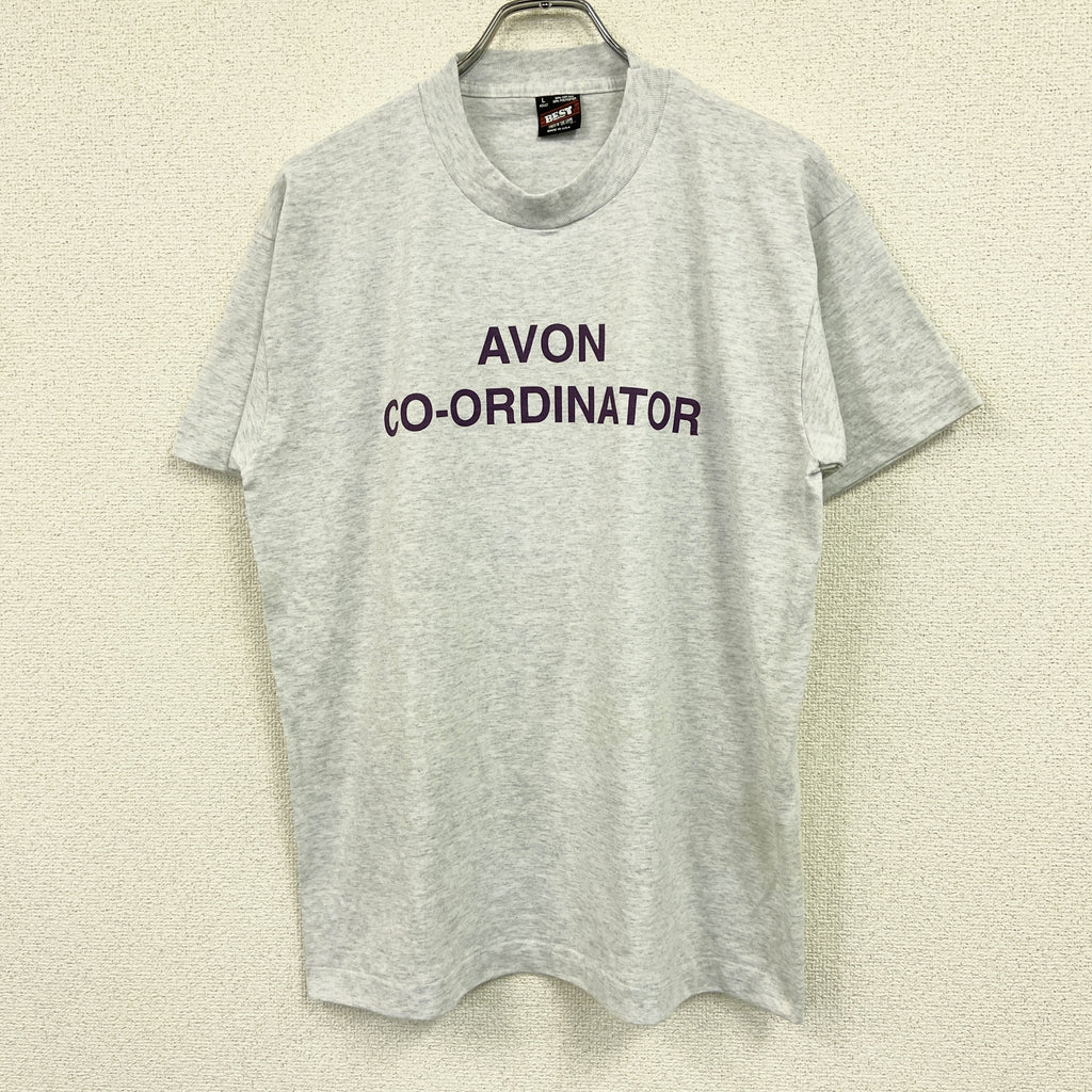 FRUIT OF THE LOOM　フルーツオブザルーム　半袖プリントTシャツ　シングルステッチ　ヴィンテージ　霜降りグレー　Lサイズ カットソー メンズ コットン 古着