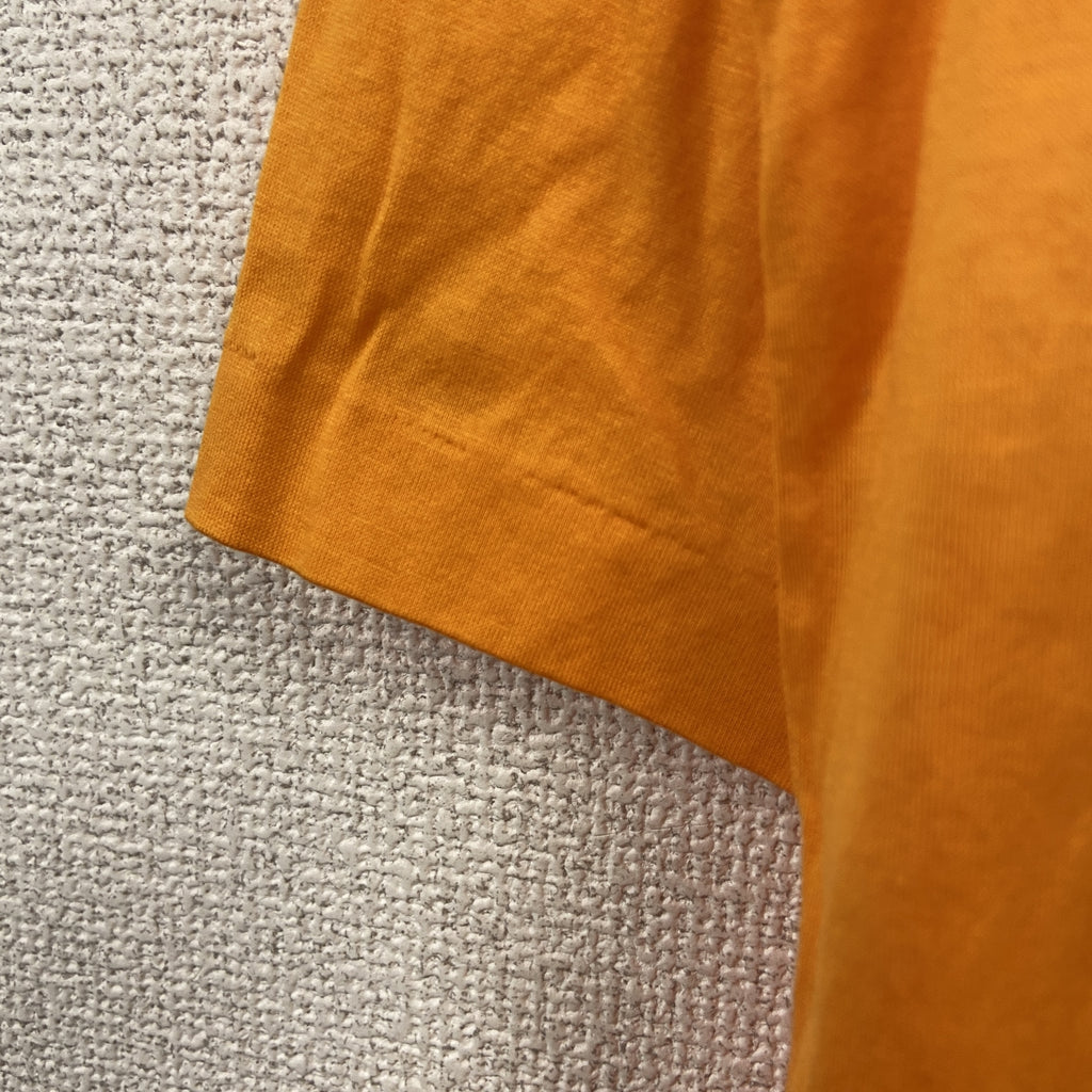 SAHARA　サハラ　半袖ポロシャツ　シングルステッチ　ヴィンテージ　オレンジ　Lサイズ メンズ 古着
