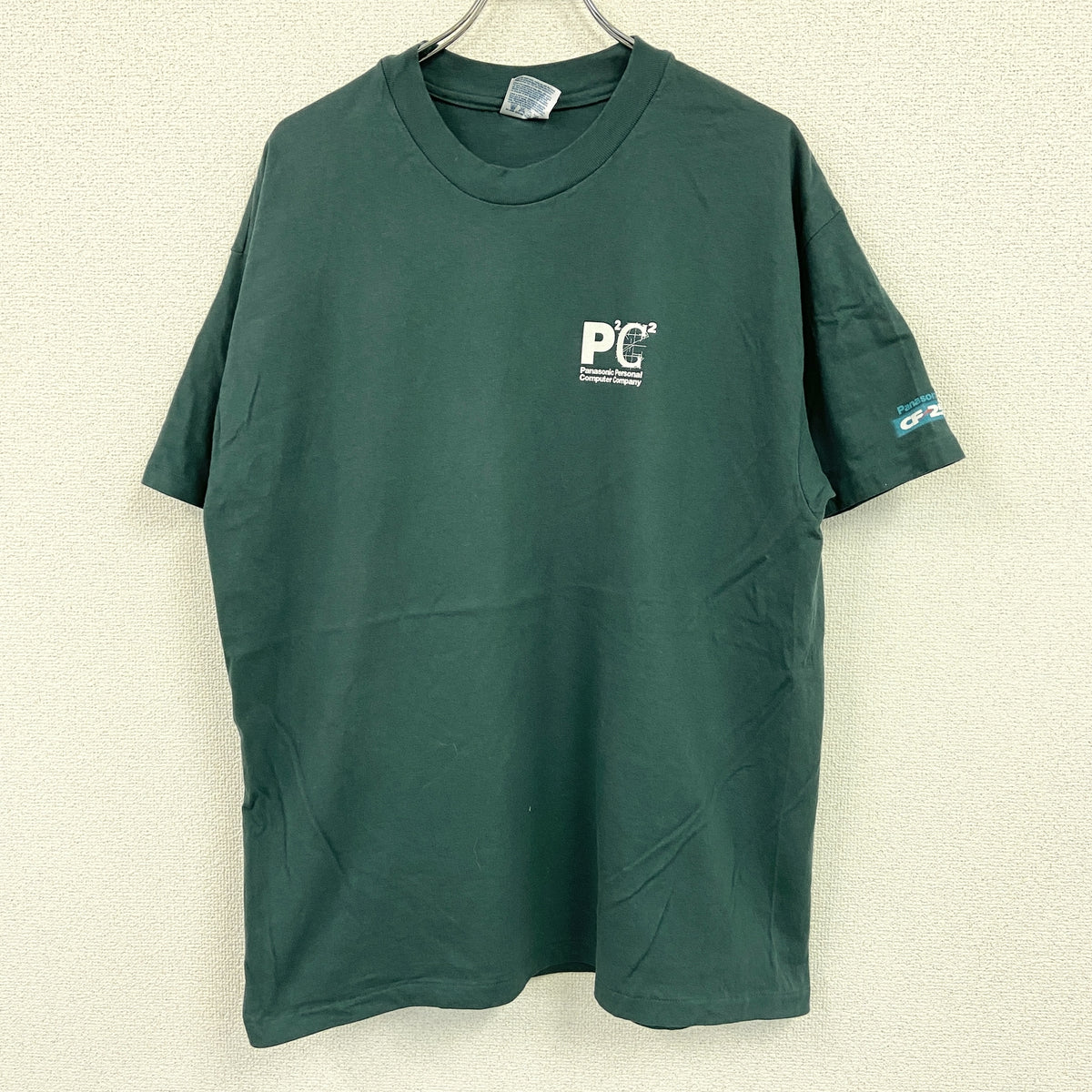 Hanes　ヘインズ　半袖プリントTシャツ　シングルステッチ　ヴィンテージ　紺　ネイビー　XLサイズ　古着