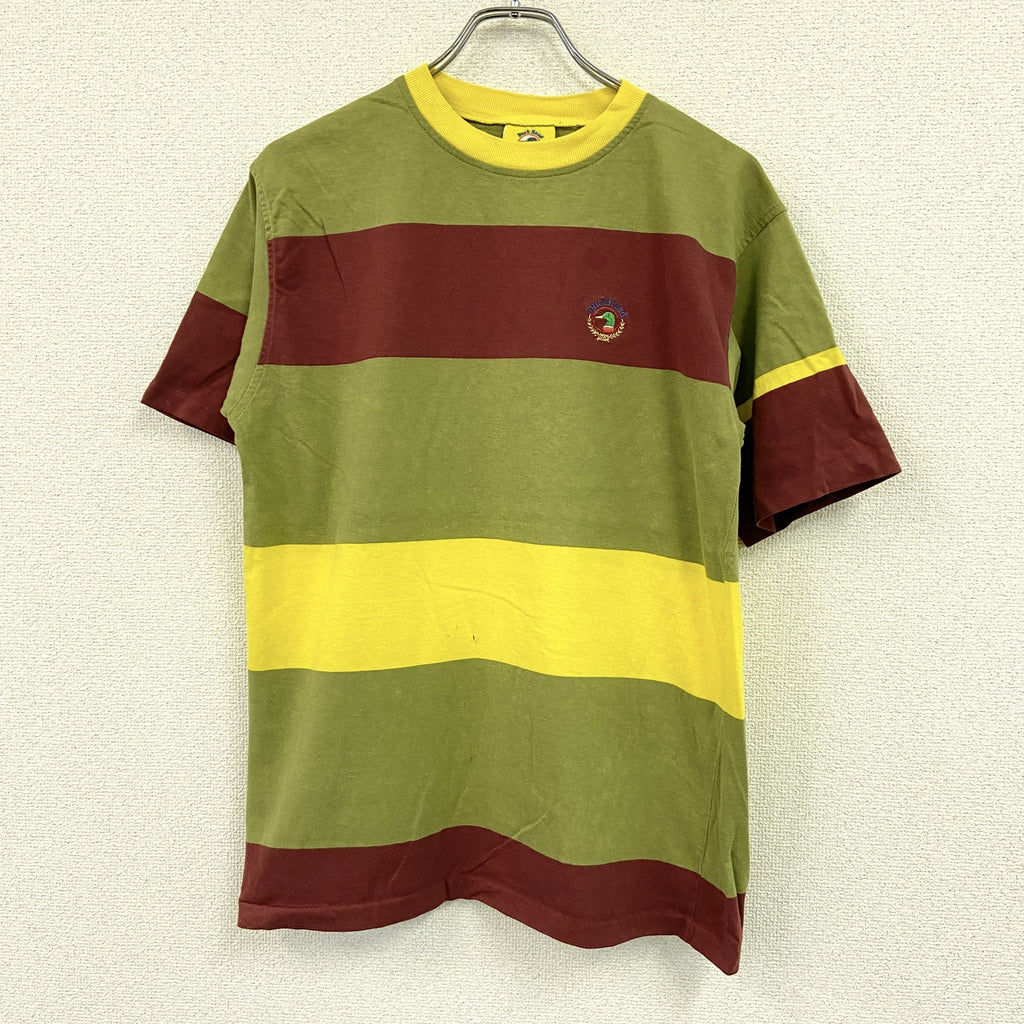 Duck Hord 　半袖プリントTシャツ　シングルステッチ　ヴィンテージ　ボーダー柄　Mサイズ　古着