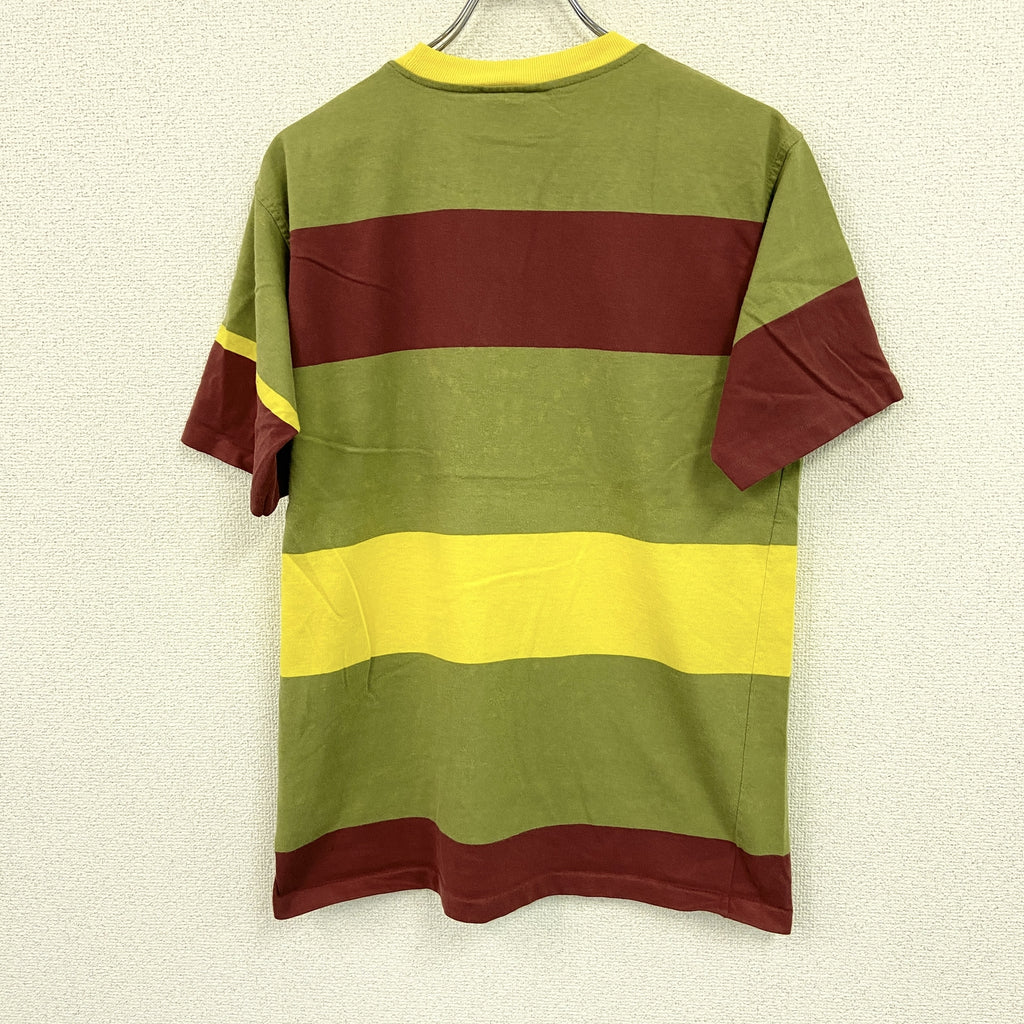 Duck Hord 　半袖プリントTシャツ　シングルステッチ　ヴィンテージ　ボーダー柄　Mサイズ　古着