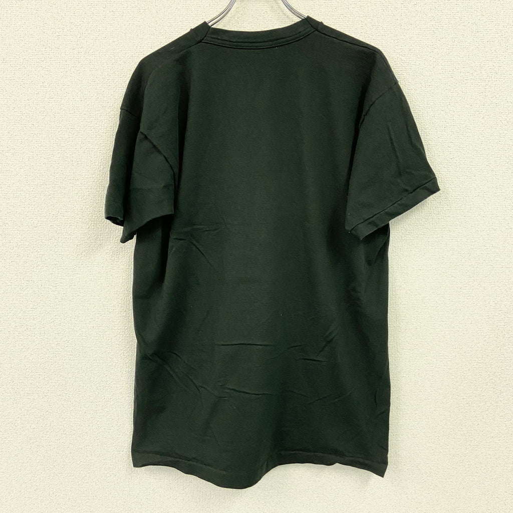 FRUIT OF THE LOOM　フルーツオブザルーム　半袖プリントTシャツ　シングルステッチ　ヴィンテージ　黒　ブラック　XLサイズ　古着