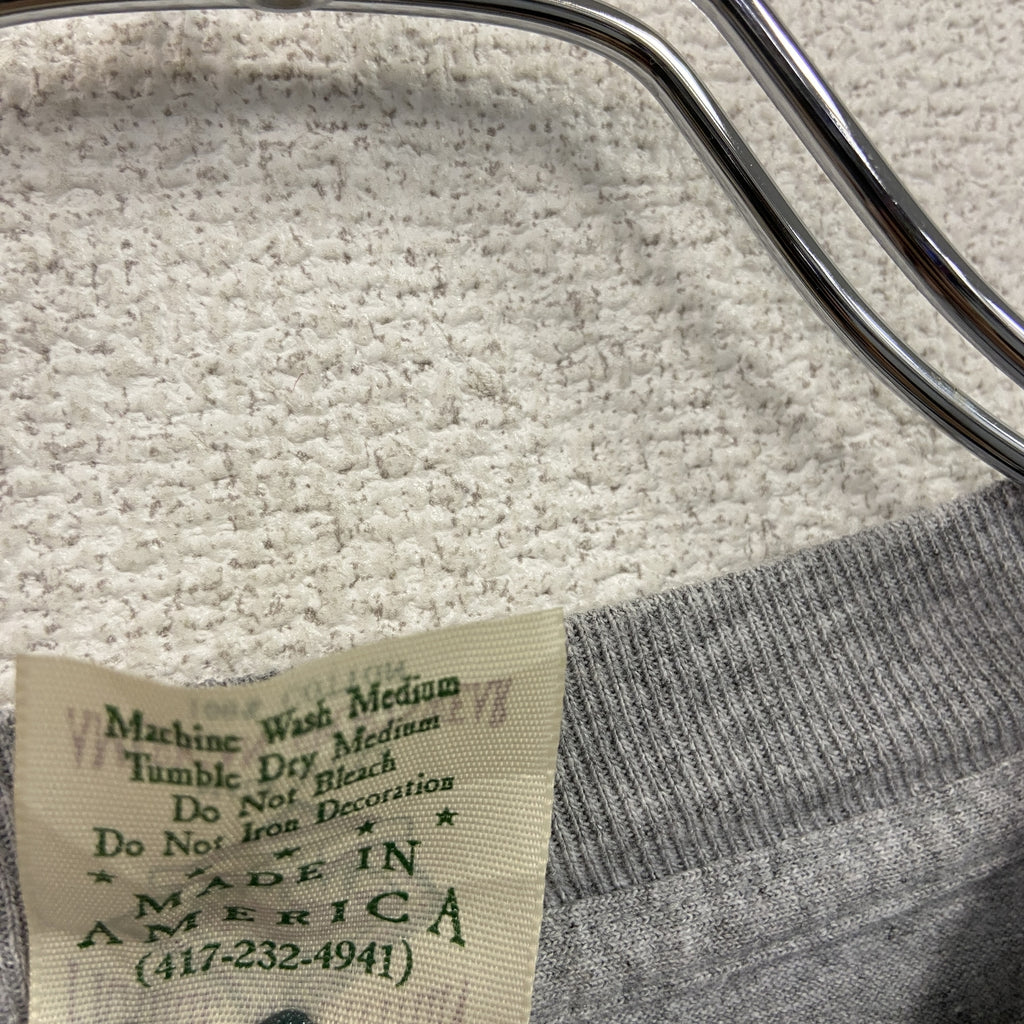 PRAIRIE MOUNTAIN　半袖プリントTシャツ　シングルステッチ　ヴィンテージ　グレー　XXLサイズ カットソー メンズ コットン 古着
