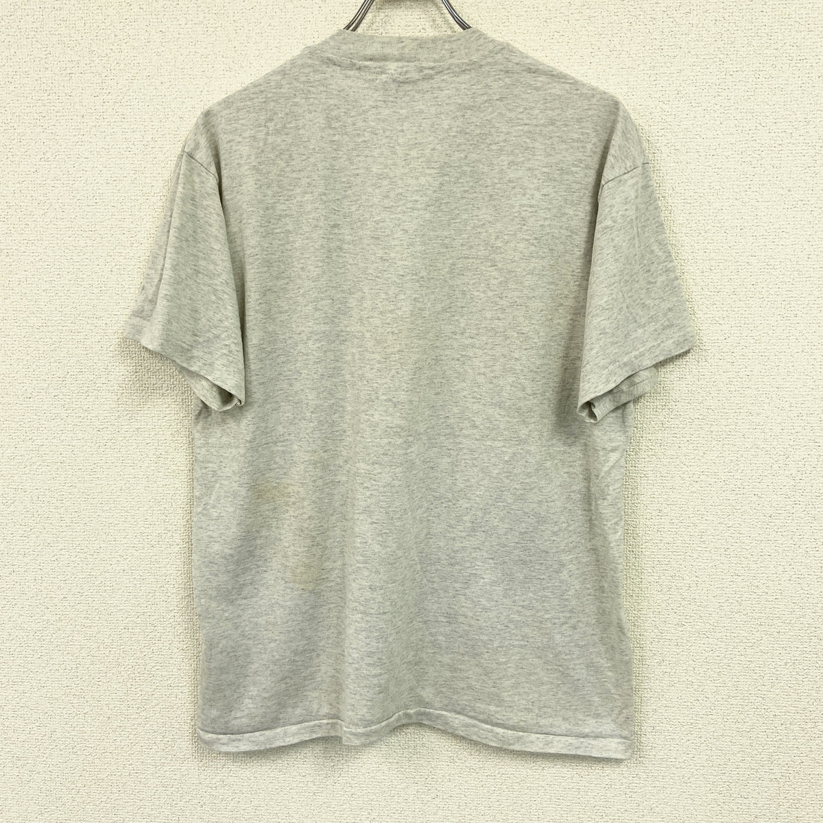 Hanes　ヘインズ　半袖プリントTシャツ　シングルステッチ　ヴィンテージ　灰色　グレー　Lサイズ カットソー メンズ コットン 古着