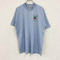 90s　Fruit of the Loom　フルーツオブザルーム　HOOK　フック　半袖Tシャツ　シングルステッチ　ヴィンテージ　青　ブルー　XLサイズ　古着