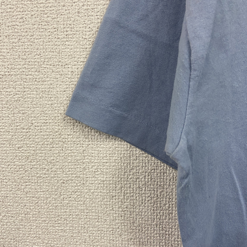 90s　Fruit of the Loom　フルーツオブザルーム　HOOK　フック　半袖Tシャツ　シングルステッチ　ヴィンテージ　青　ブルー　XLサイズ　古着