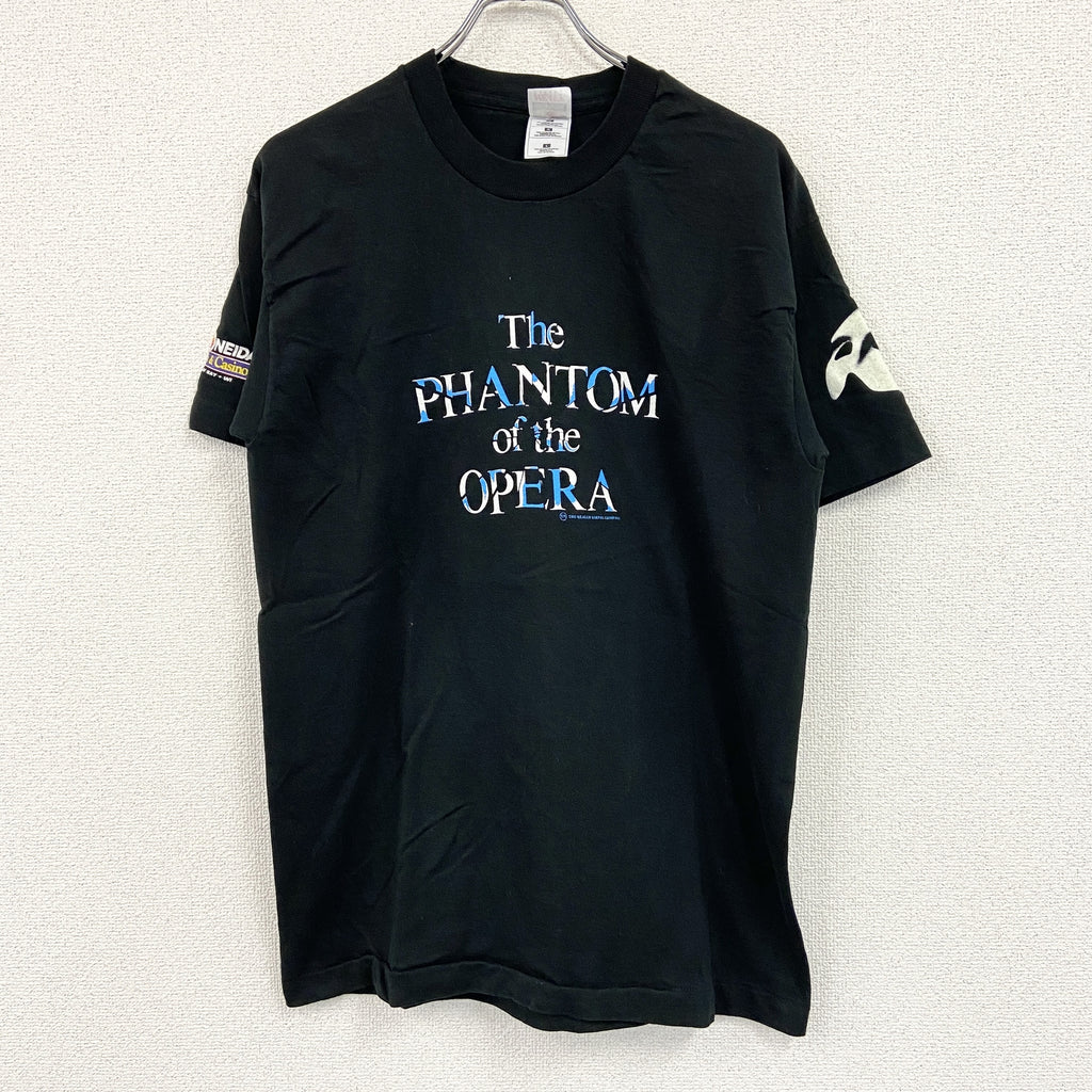 90s　The Phantom of the Opera　オペラ座の怪人　USA製　蓄光　半袖Tシャツ　シングルステッチ　ヴィンテージ　黒　ブラック　Lサイズ　古着