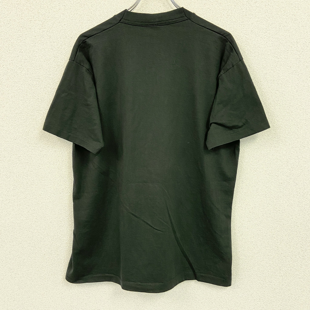 FRUIT OF THE LOOM　フルーツオブザルーム　半袖プリントTシャツ　シングルステッチ　ヴィンテージ　黒　ブラック　XLサイズ　古着
