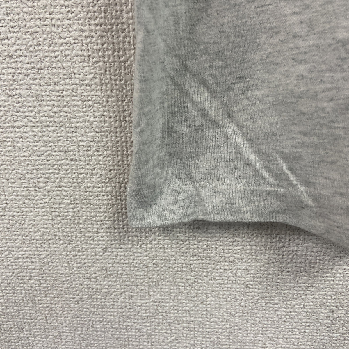FRUIT OF THE LOOM　フルーツオブザルーム　半袖プリントTシャツ　シングルステッチ　ヴィンテージ　霜降りグレー　Mサイズ カットソー メンズ コットン 古着