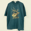 ALSTYLE アルスタイル　半袖プリントTシャツ　シングルステッチ　ヴィンテージ　青　ブルー　2XLサイズ　古着