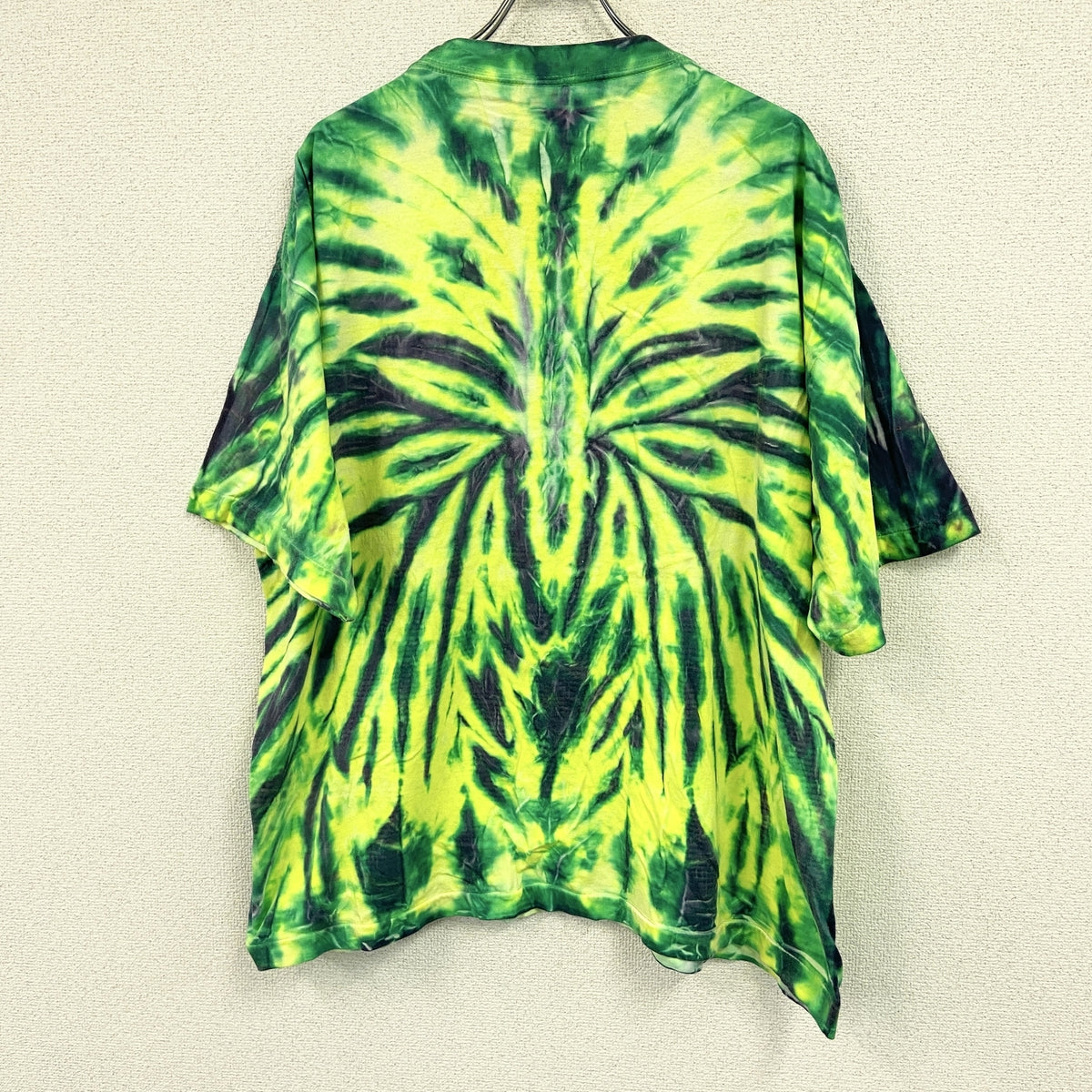 COTTONNET　半袖プリントTシャツ　シングルステッチ　ヴィンテージ　タイダイ柄　マルチカラー　2XLサイズ　古着