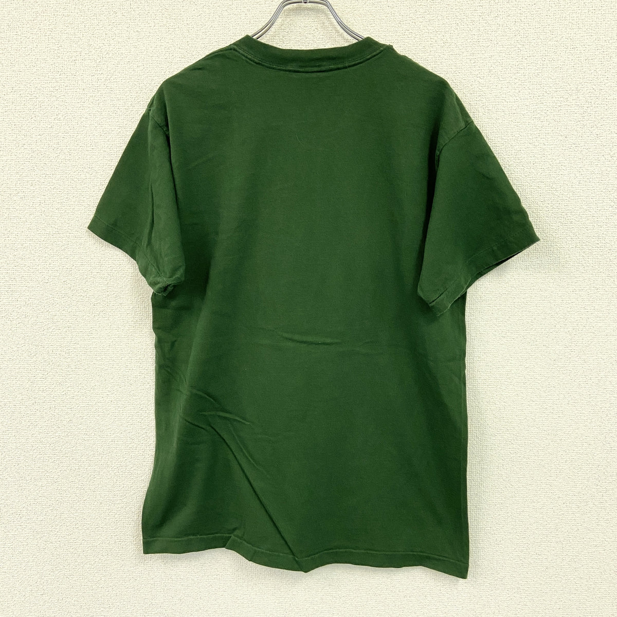 TULTEX　タルテックス　半袖プリントTシャツ　シングルステッチ　ヴィンテージ　緑　グリーン　Lサイズ カットソー メンズ コットン 古着