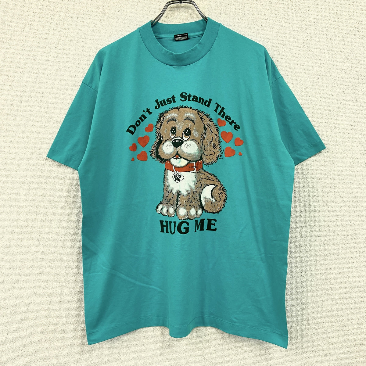 FRUIT OF THE LOOM　フルーツオブザルーム　半袖プリントTシャツ　シングルステッチ　ヴィンテージ　青　ブルー　XLサイズ カットソー メンズ コットン 古着