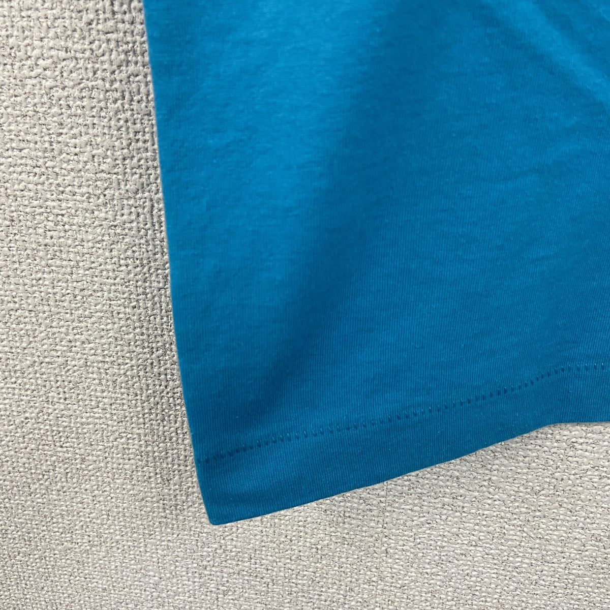 FRUIT OF THE LOOM　フルーツオブザルーム　半袖プリントTシャツ　シングルステッチ　ヴィンテージ　青　ブルー　XLサイズ カットソー メンズ コットン 古着
