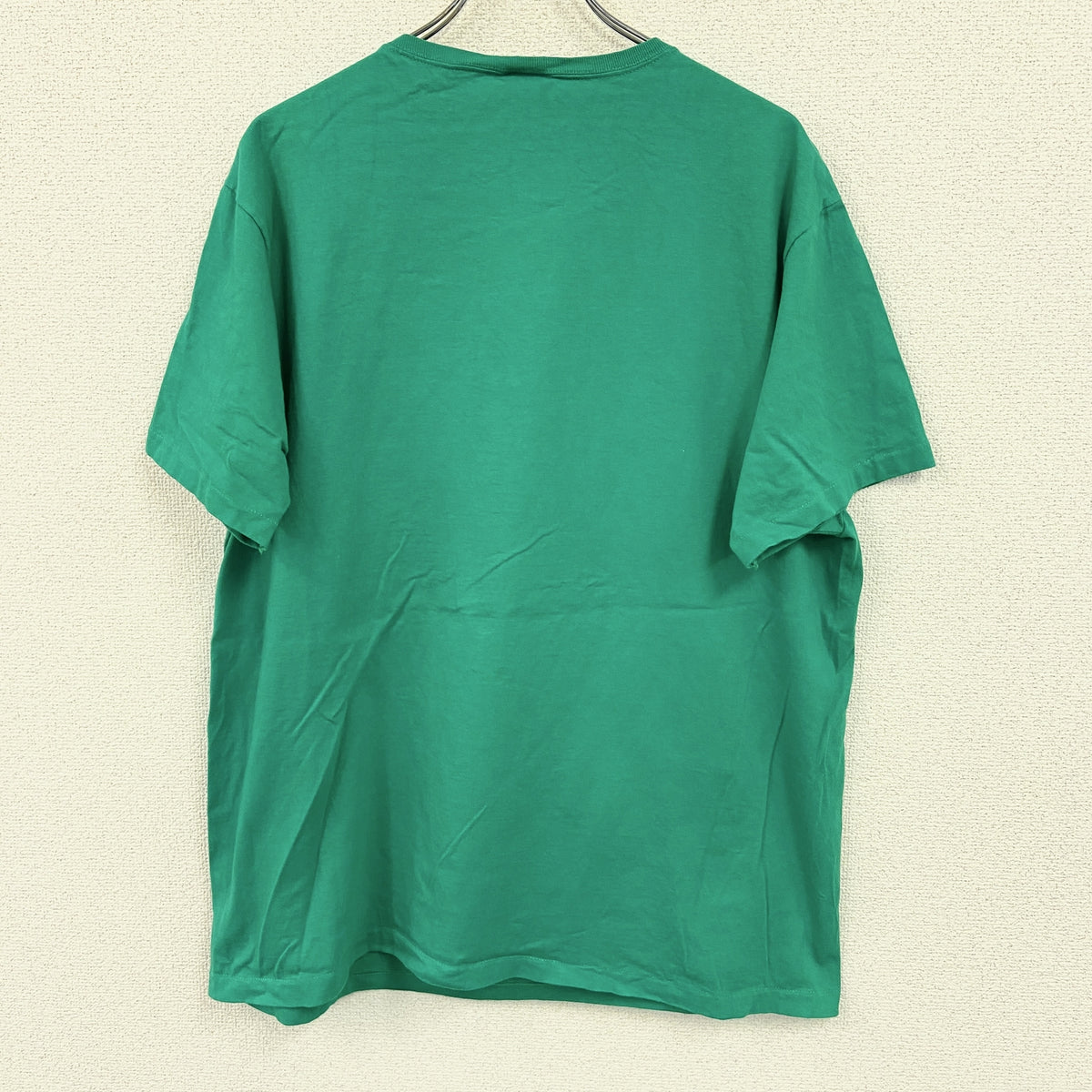 Hanes　ヘインズ　半袖プリントTシャツ　シングルステッチ　ヴィンテージ　青　ターコイズブルー　XLサイズ　古着