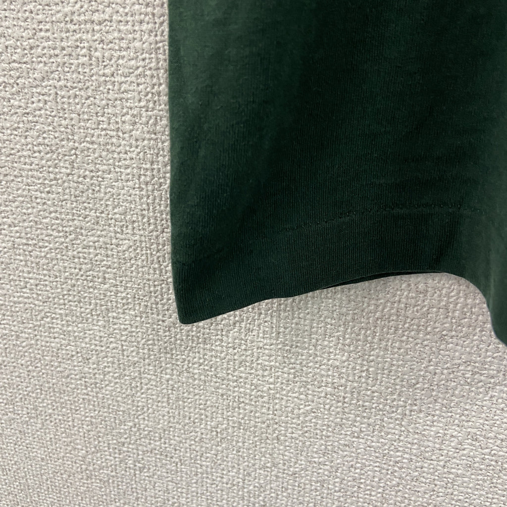 FRUIT OF THE LOOM　フルーツオブザルーム　半袖プリントTシャツ　シングルステッチ　ヴィンテージ　緑　グリーン　Lサイズ　古着