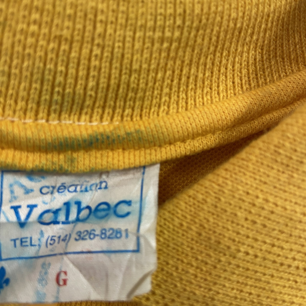 Valbec　半袖ポロシャツ　黄色　イエロー　Gサイズ メンズ コットン 古着