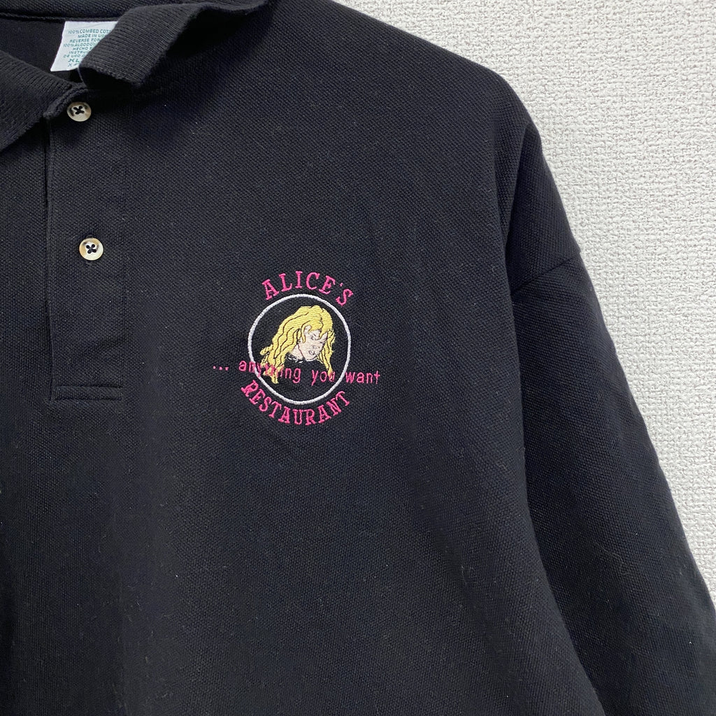 OUTER BANKS　半袖ポロシャツ　黒　ブラック　XLサイズ　古着