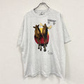 Hanes　ヘインズ　半袖プリントTシャツ　シングルステッチ　ヴィンテージ　霜降りグレー　XXLサイズ　古着