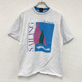 MSP GOLD　半袖プリントTシャツ　ヴィンテージ　グレー　Lサイズ　古着