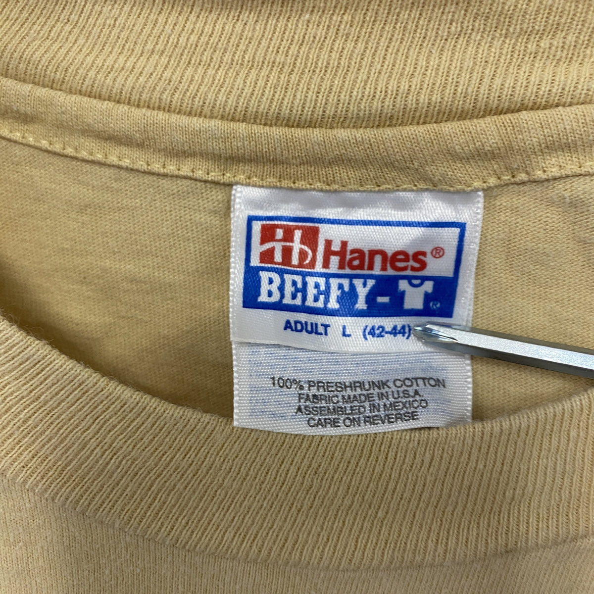 Hanes　ヘインズ　アトランタオリンピック　半袖プリントTシャツ　シングルステッチ　ヴィンテージ　黄色　イエロー　Lサイズ　古着
