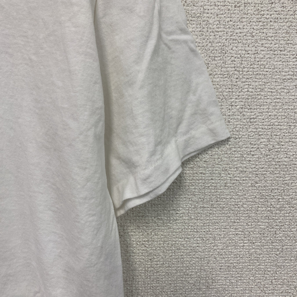 Hanes　ヘインズ　半袖Tシャツ　シングルステッチ　ヴィンテージ　無地　白　ホワイト　XLサイズ　古着