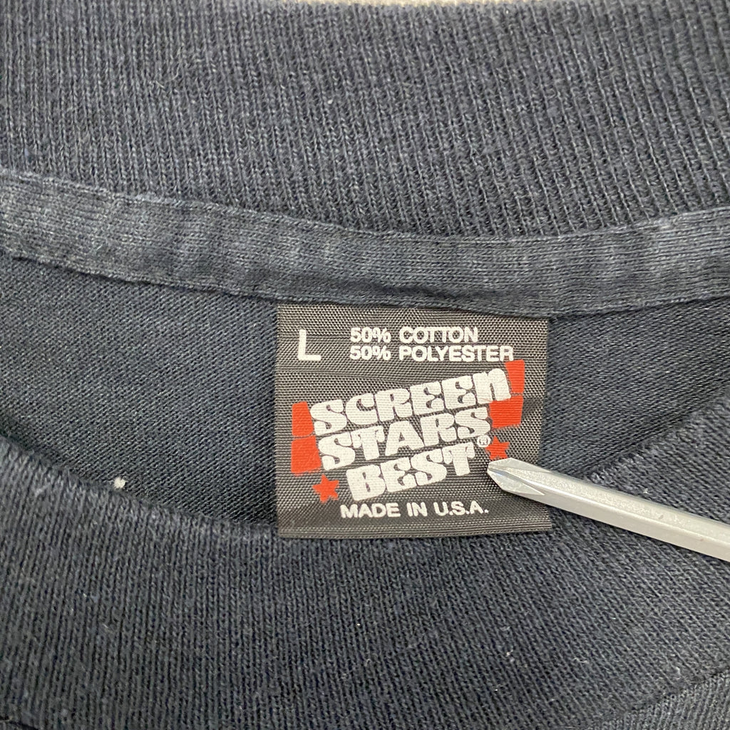 SCREEN STARS　スクリーンスターズ　半袖プリントTシャツ　シングルステッチ　ヴィンテージ　黒　ブラック　Lサイズ　古着