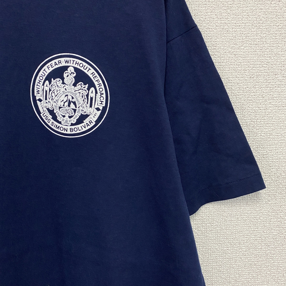 RUSSELL ATHLETIC　ラッセルアスレチック　半袖プリントTシャツ　シングルステッチ　ヴィンテージ　紺　ネイビー　XLサイズ　古着