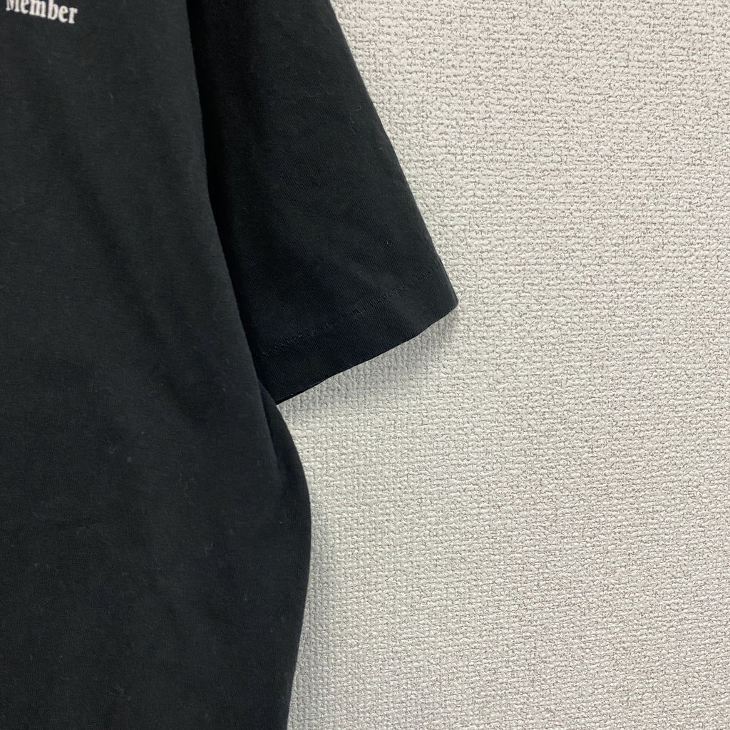 FRUIT OF THE LOOM　フルーツオブザルーム　半袖プリントTシャツ　シングルステッチ　ヴィンテージ　黒　ブラック　XLサイズ　古着